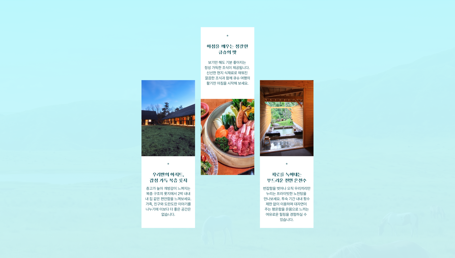 큐슈 국립공원 롯지 렌터카 특이사항 안내