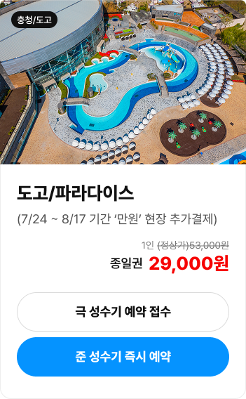 도고 파라다이스 입장권 안내