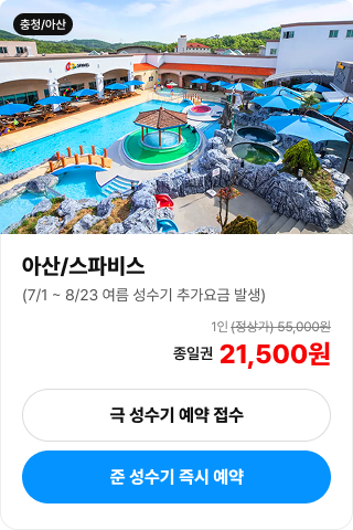 아산 스파비스 입장권 안내